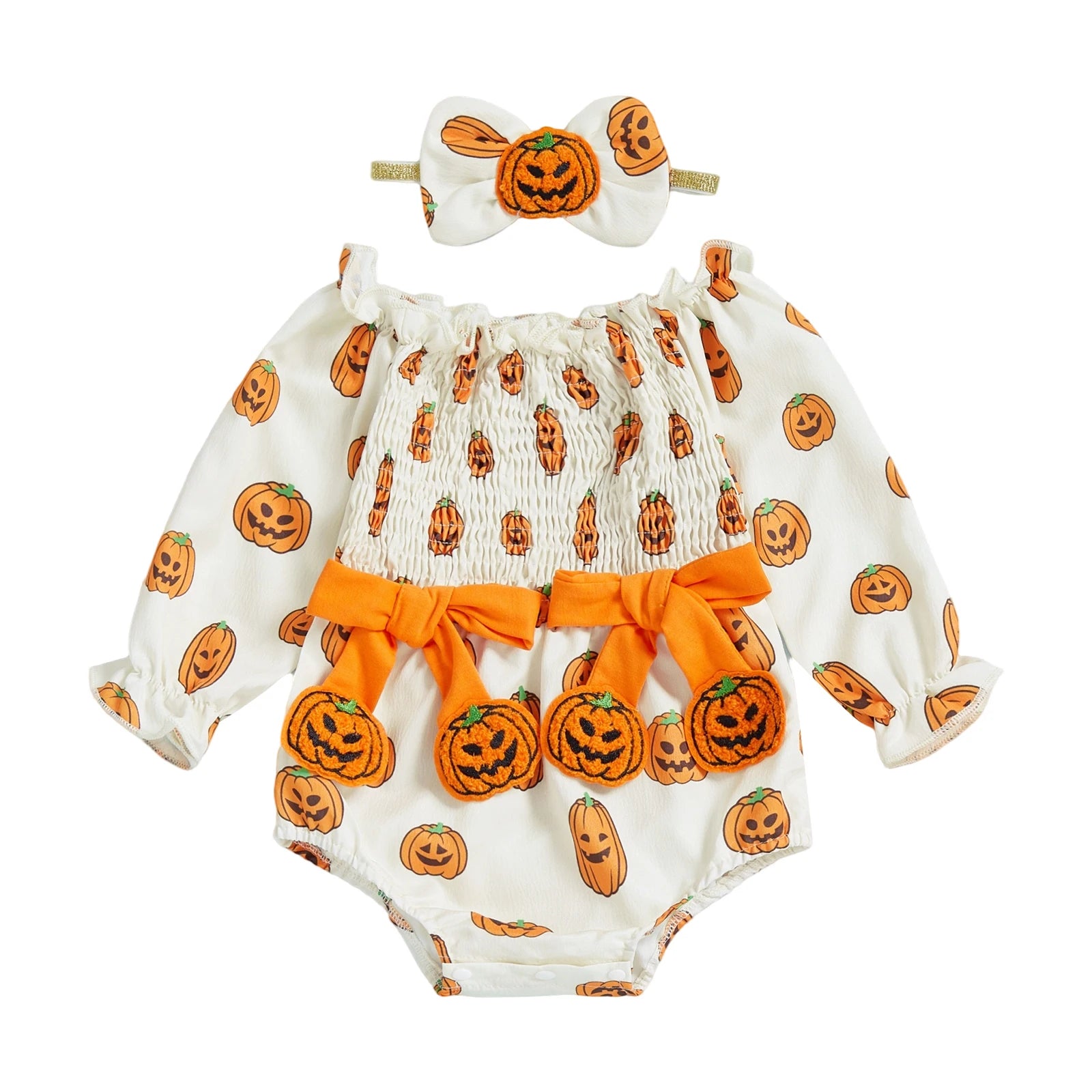 Boo-tiful Baby Ghost Romper & Headband Set - Infant Halloween Costume