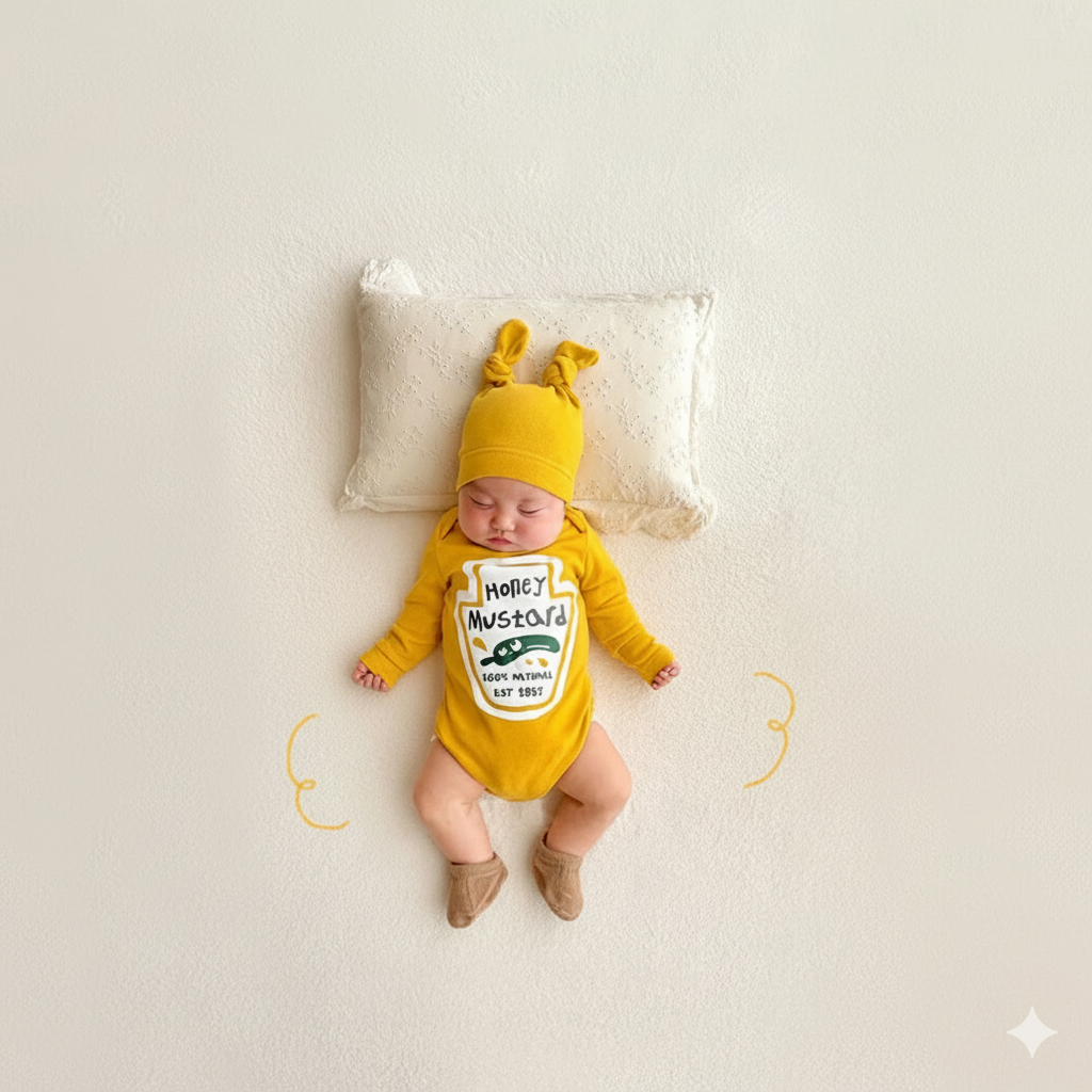 Baby Ketchup & Mustard Costume – Adorable Halloween bodysuit