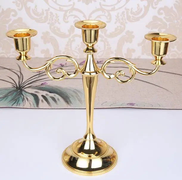 Gothic 3-Arm Candelabra | Vintage Haunted Mansion Candlestick Holder
