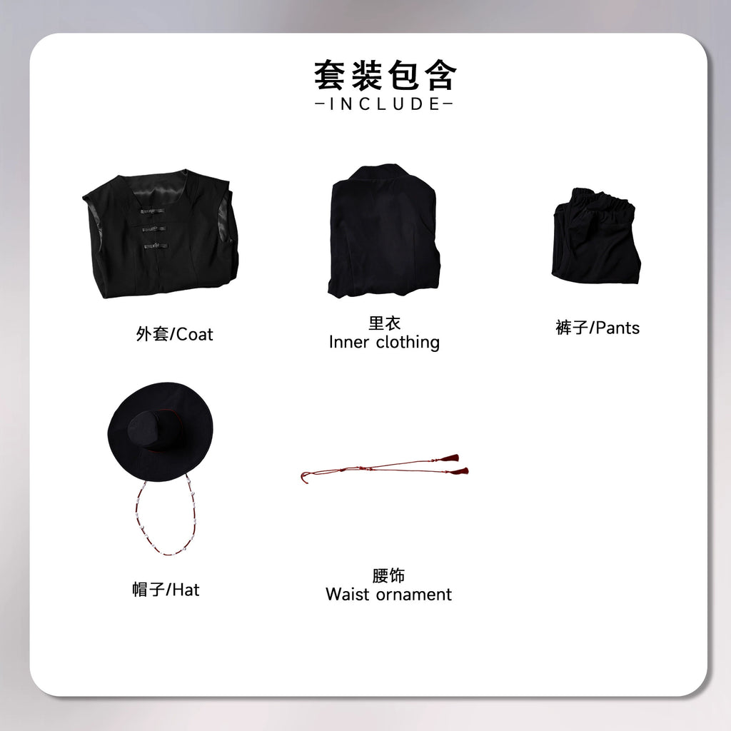 K-Pop Demon Hunter Cosplay Costume: Unisex Black Outfit for Halloween