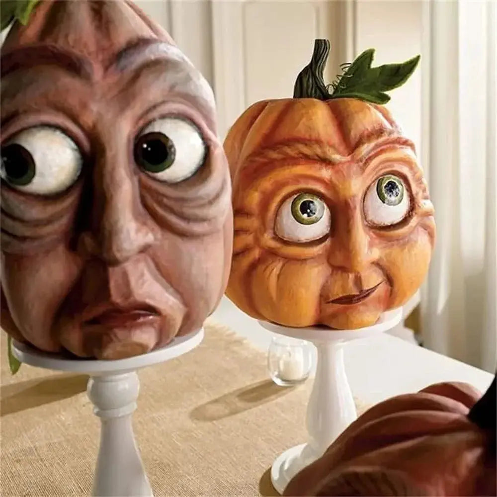 Pumpkin Patch Personalities - Expressive Resin Character Halloween Decor