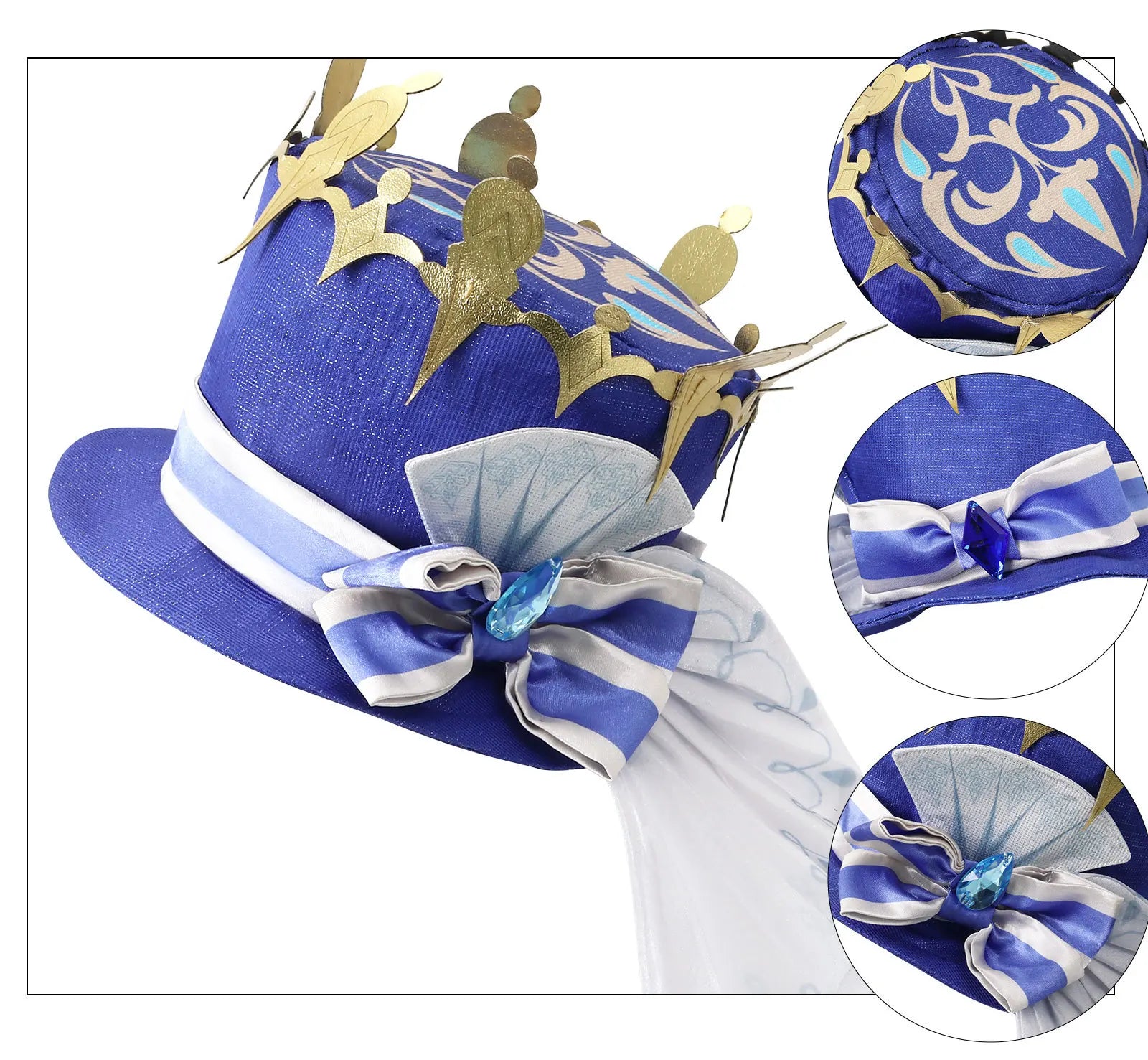 Game Impact Furina Focalors Cosplay Costume Anime Full Set With Hat Fontaine Focalors Halloween Costumes for Women
