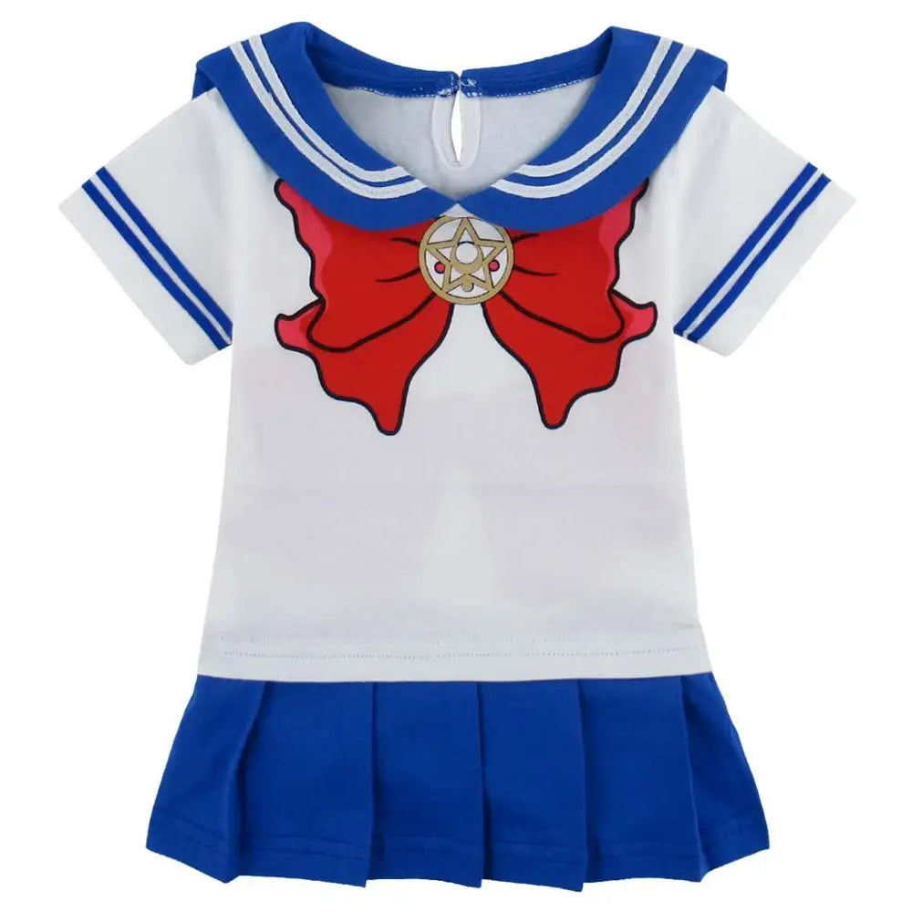Baby Girls Sailor Moon Cosplay Bodysuit – Infant Anime Costume bodysuit Dress