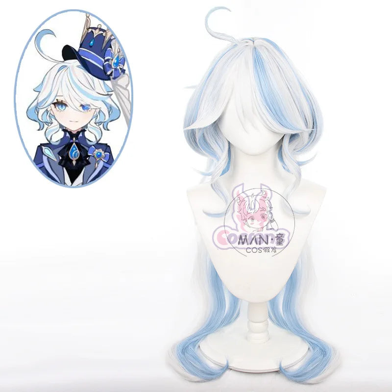 Game Impact Furina Focalors Cosplay Costume Anime Full Set With Hat Fontaine Focalors Halloween Costumes for Women