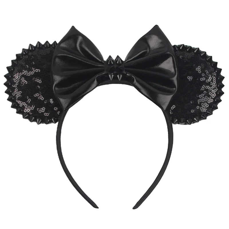 Halloween Mouse Ears Headband | Spooky Theme Park Style Assortment (Bat, Witch, Pumpkin) | Cute Halloween Accessories
