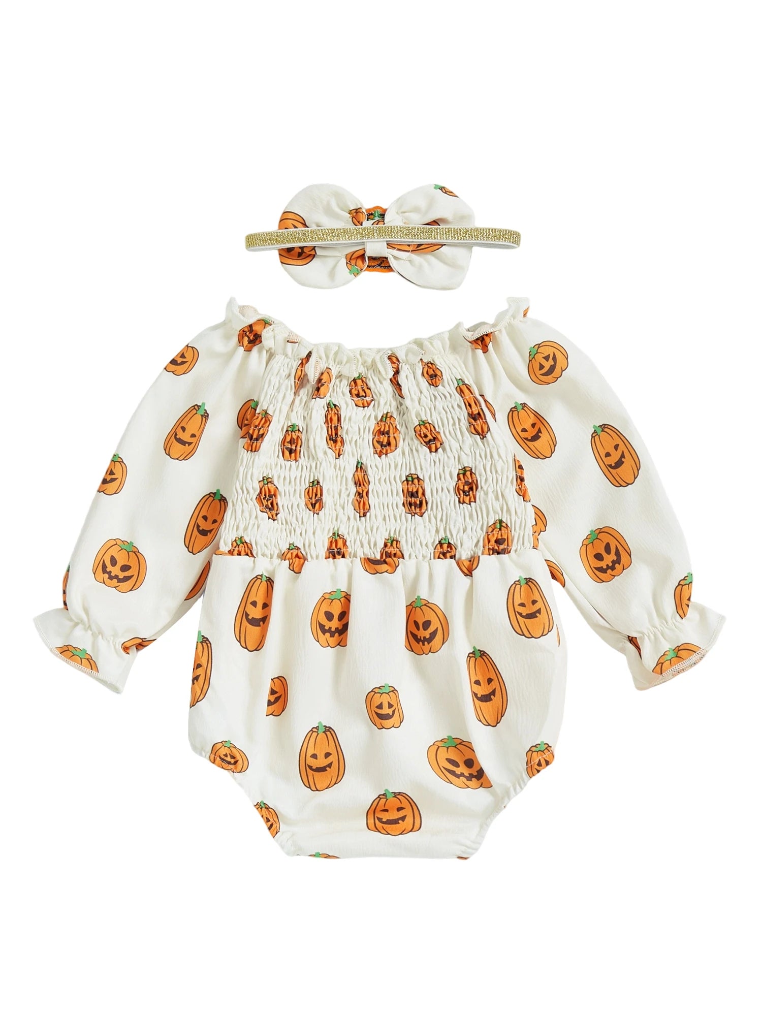 Boo-tiful Baby Ghost Romper & Headband Set - Infant Halloween Costume