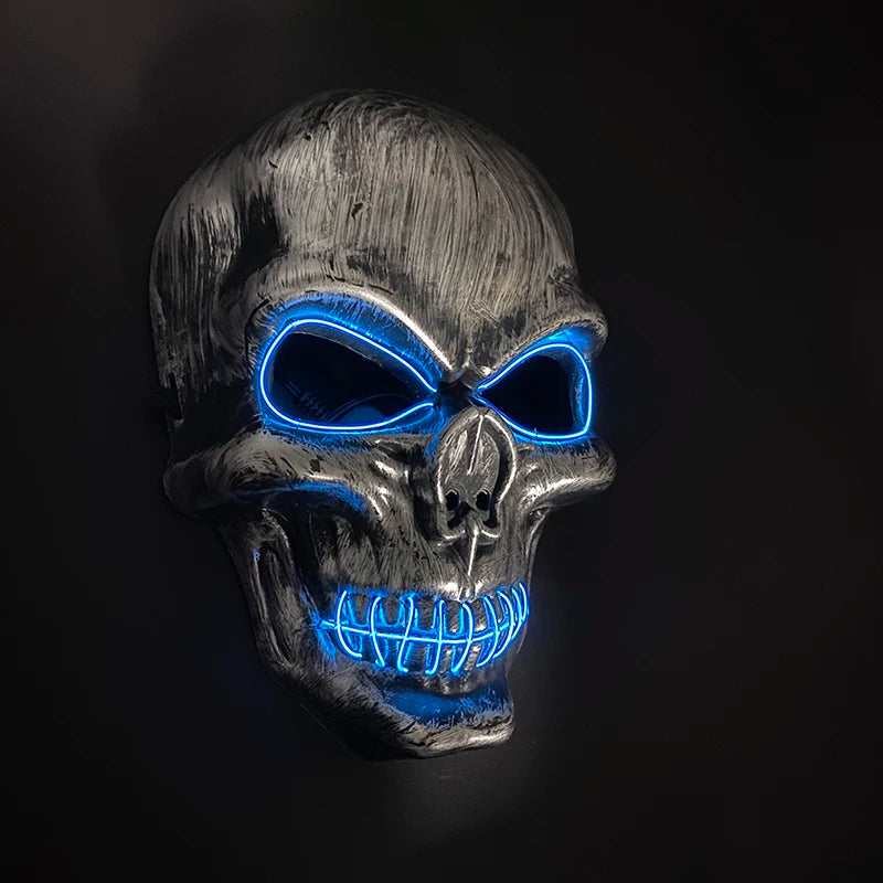 Scary Skeleton Gentleman Mask | Full Head & Chest Latex Horror Mask with Top Hat