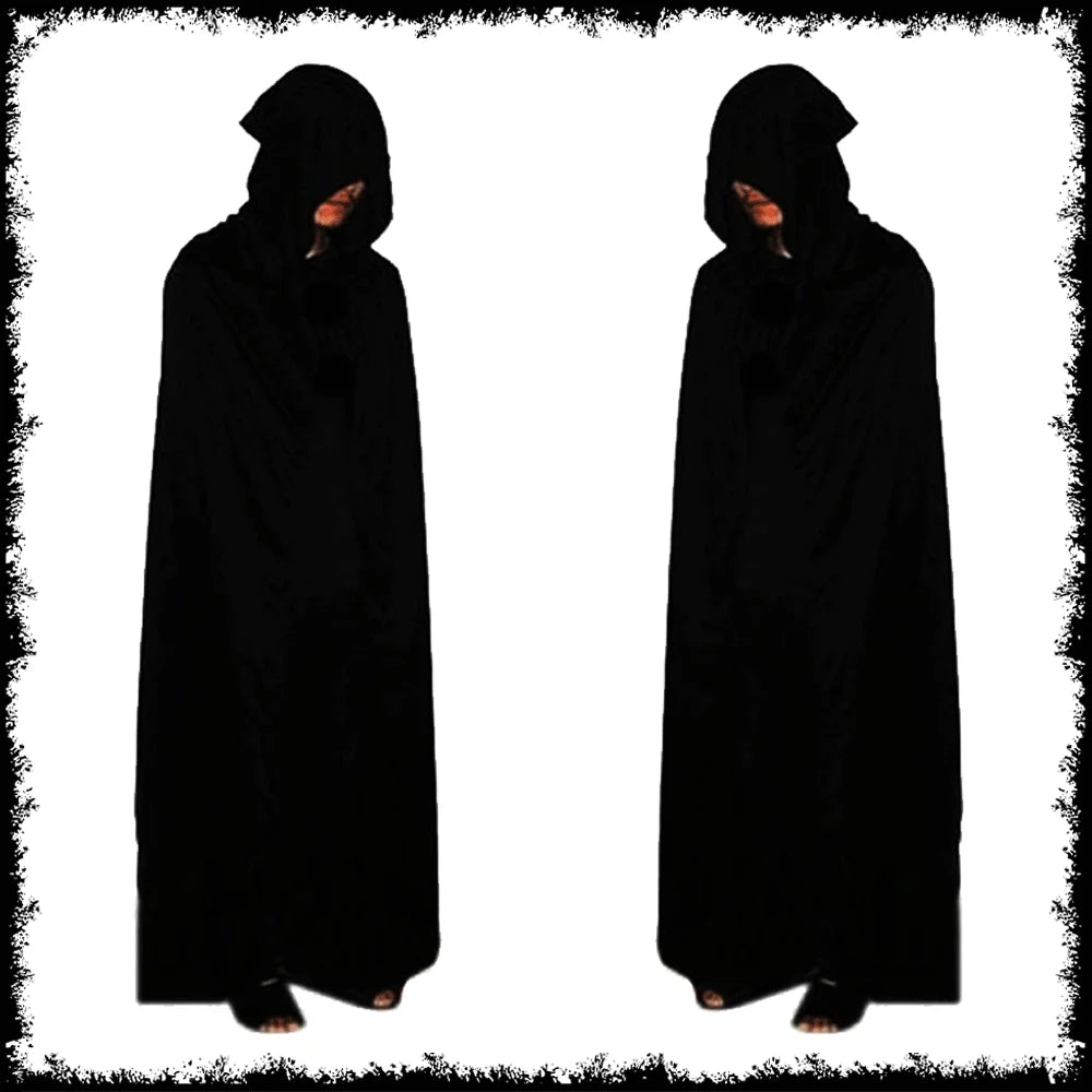Complete Grim Reaper Costume Set | Includes Robe, Mask, Scythe &amp; GLOW-IN-THE-DARK Gloves (Adult & Kids Sizes)