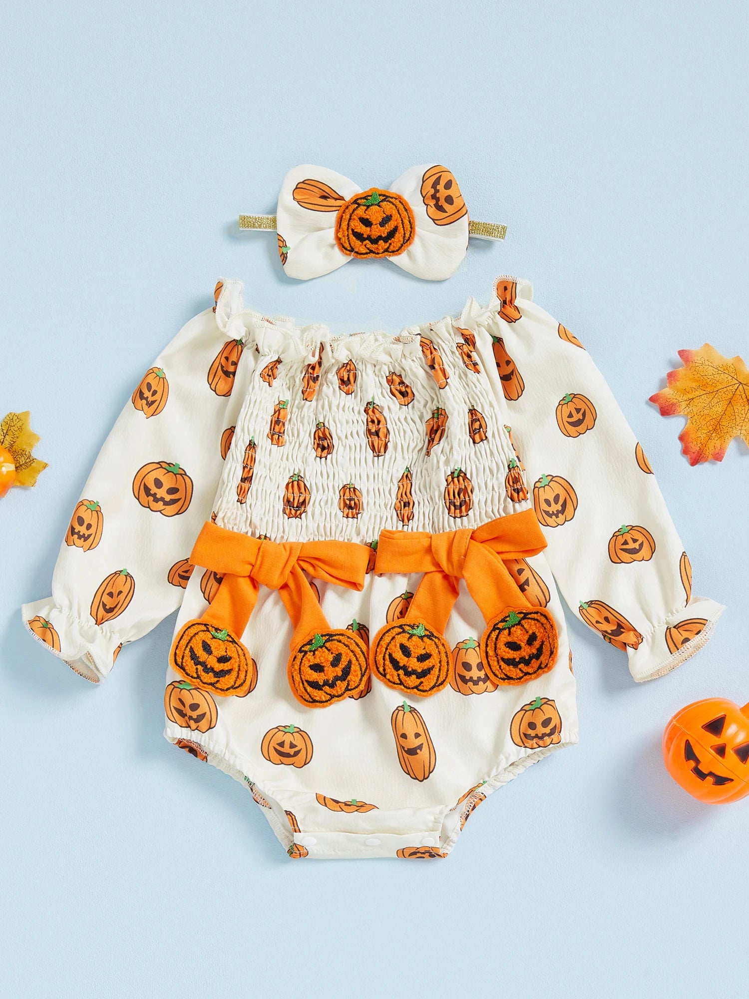 Boo-tiful Baby Ghost Romper & Headband Set - Infant Halloween Costume
