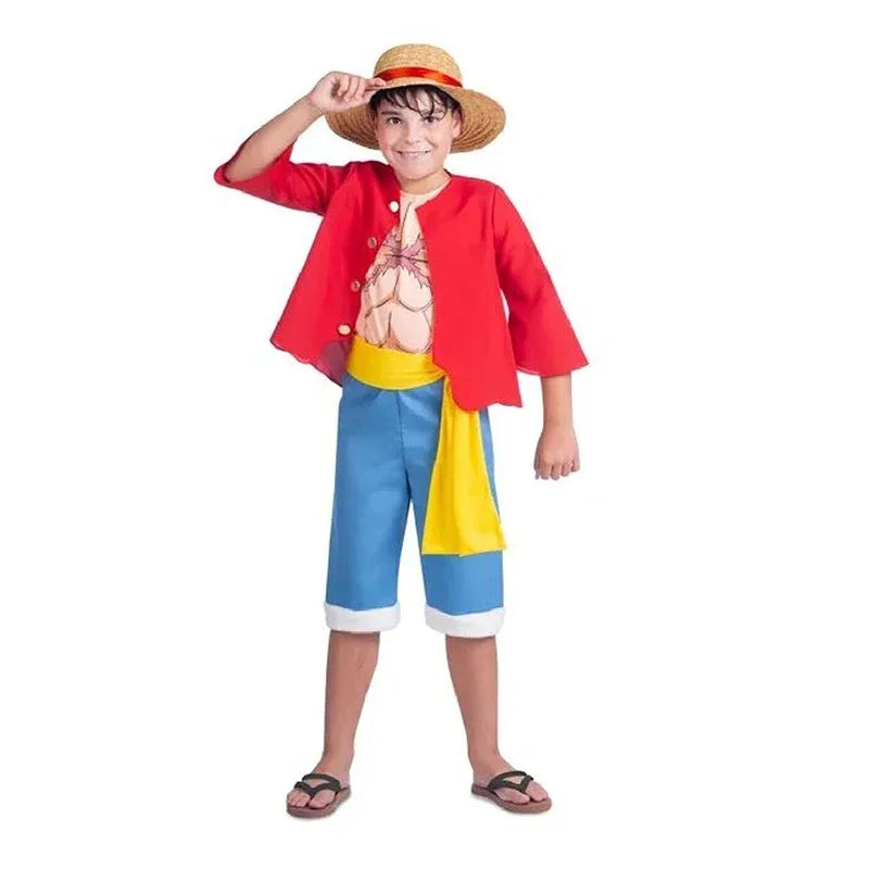 Kids Anime Luffy or Roronoa Zoro Cosplay | Kids Halloween Costume