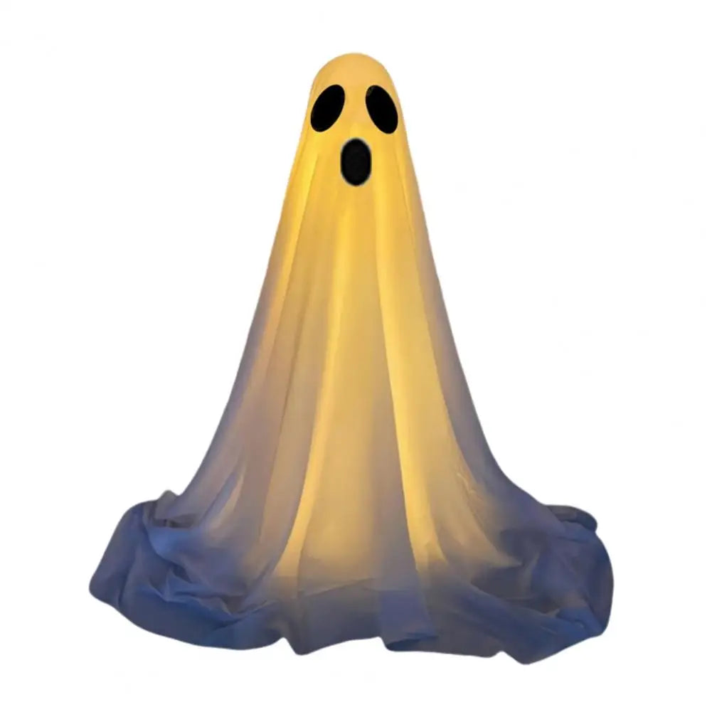 Large Light-Up Ghost with Witch Hat