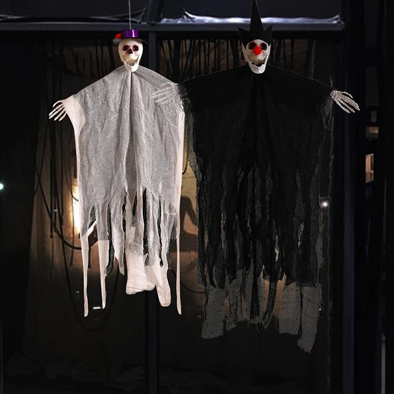 Light-Up Hanging Grim Reaper with Posable Arms