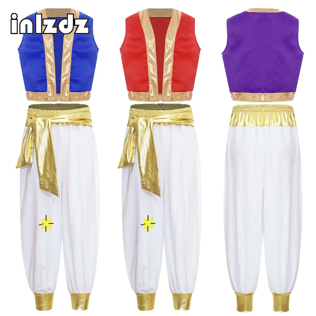 Arabian Prince Alladin Halloween Costume for Boys