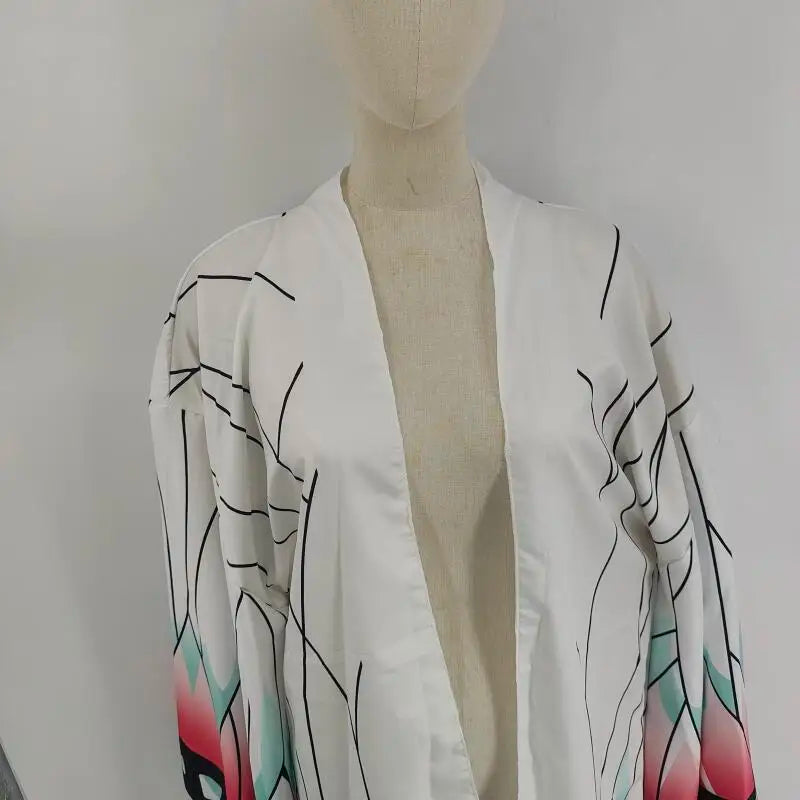 Japanese Anime Kochou Shinobu Cosplay Costume |  Kimono Cardigan