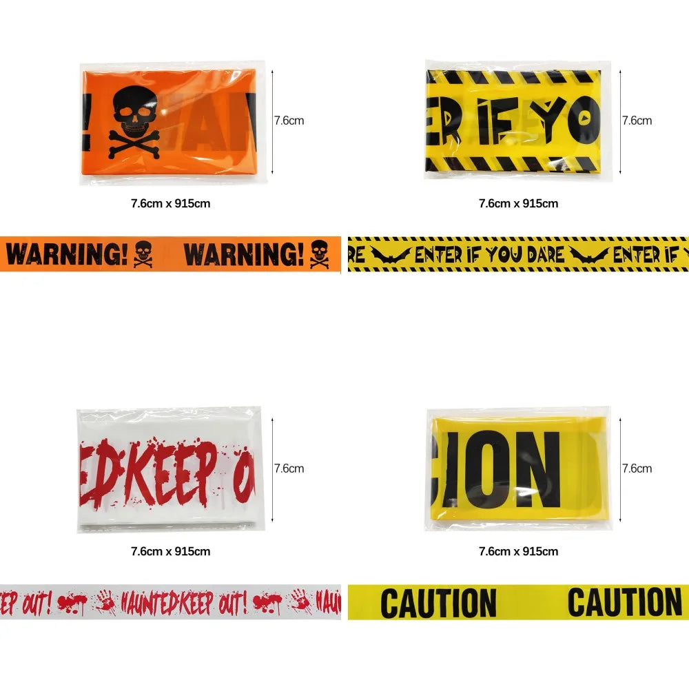 Halloween Caution Tape: Spooky "Enter If You Dare" Decoration