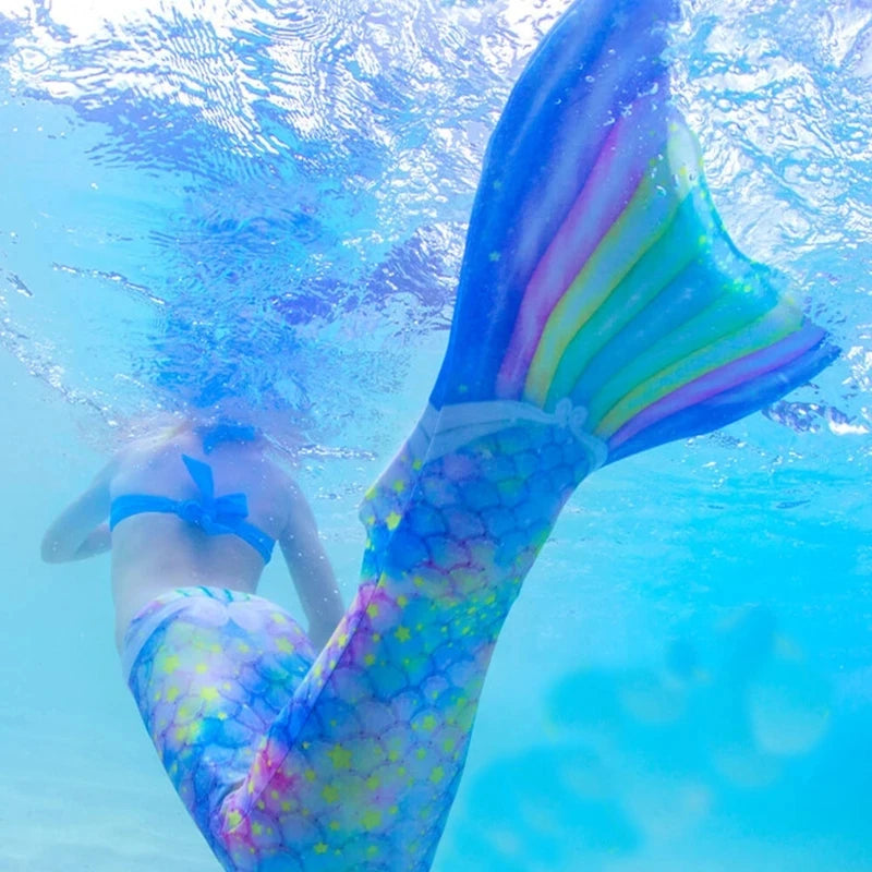 Magical Mermaid Tail Swimmable Costume for Girls and Women