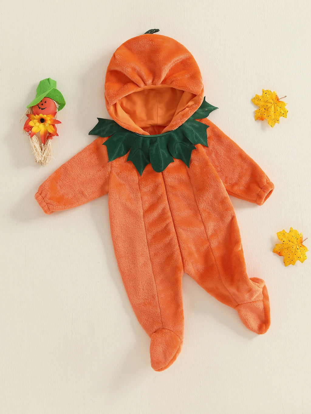 Cozy Pumpkin Costume Romper for Infants - Infant Halloween Costumes
