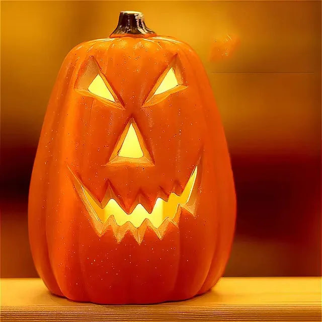 Classic Light-Up Jack O' Lantern - Battery Operated Halloween Pumpkin Decor
