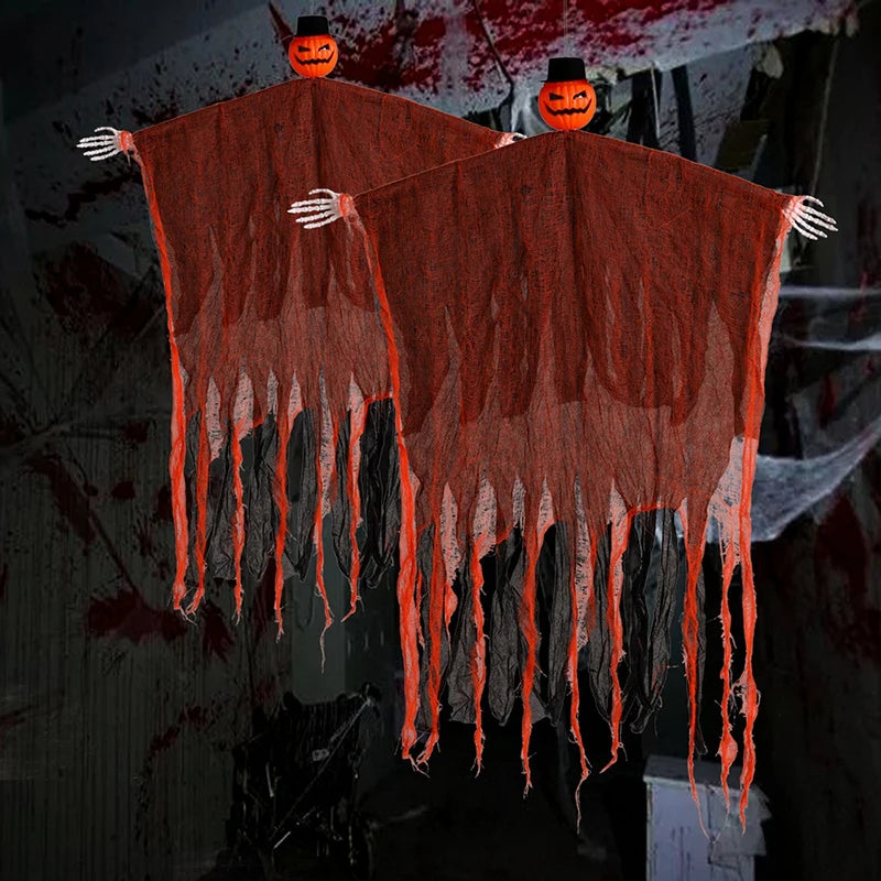 Light-Up Hanging Grim Reaper with Posable Arms