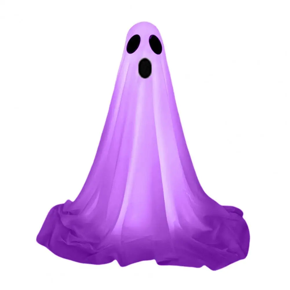 Large Light-Up Ghost with Witch Hat