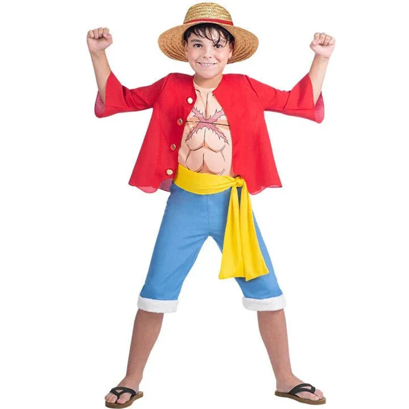 Kids Anime Luffy or Roronoa Zoro Cosplay | Kids Halloween Costume