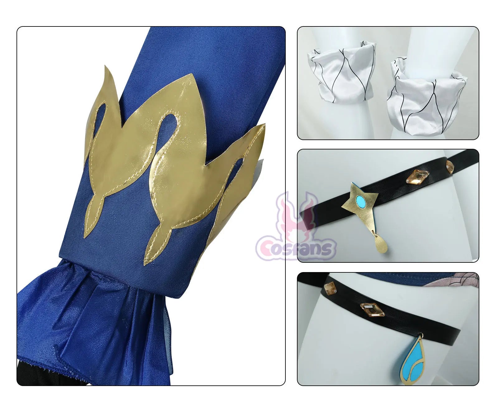 Game Impact Furina Focalors Cosplay Costume Anime Full Set With Hat Fontaine Focalors Halloween Costumes for Women