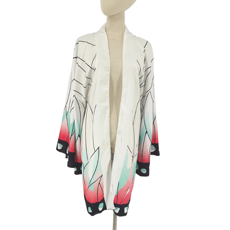 Japanese Anime Kochou Shinobu Cosplay Costume |  Kimono Cardigan