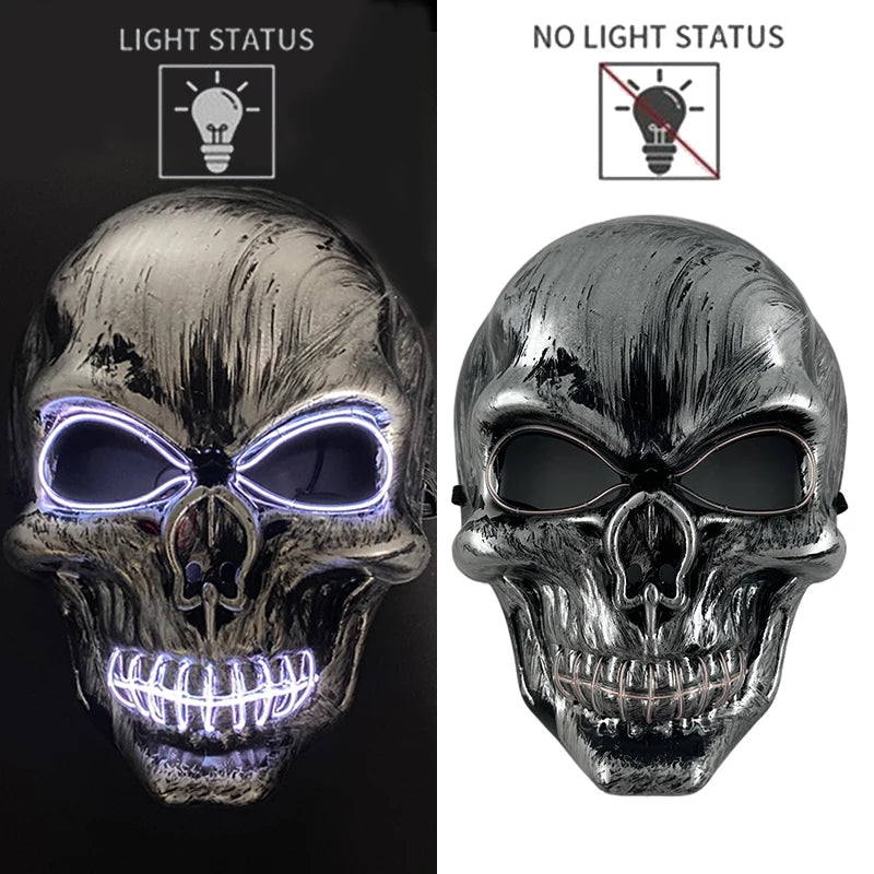 Scary Skeleton Gentleman Mask | Full Head & Chest Latex Horror Mask with Top Hat