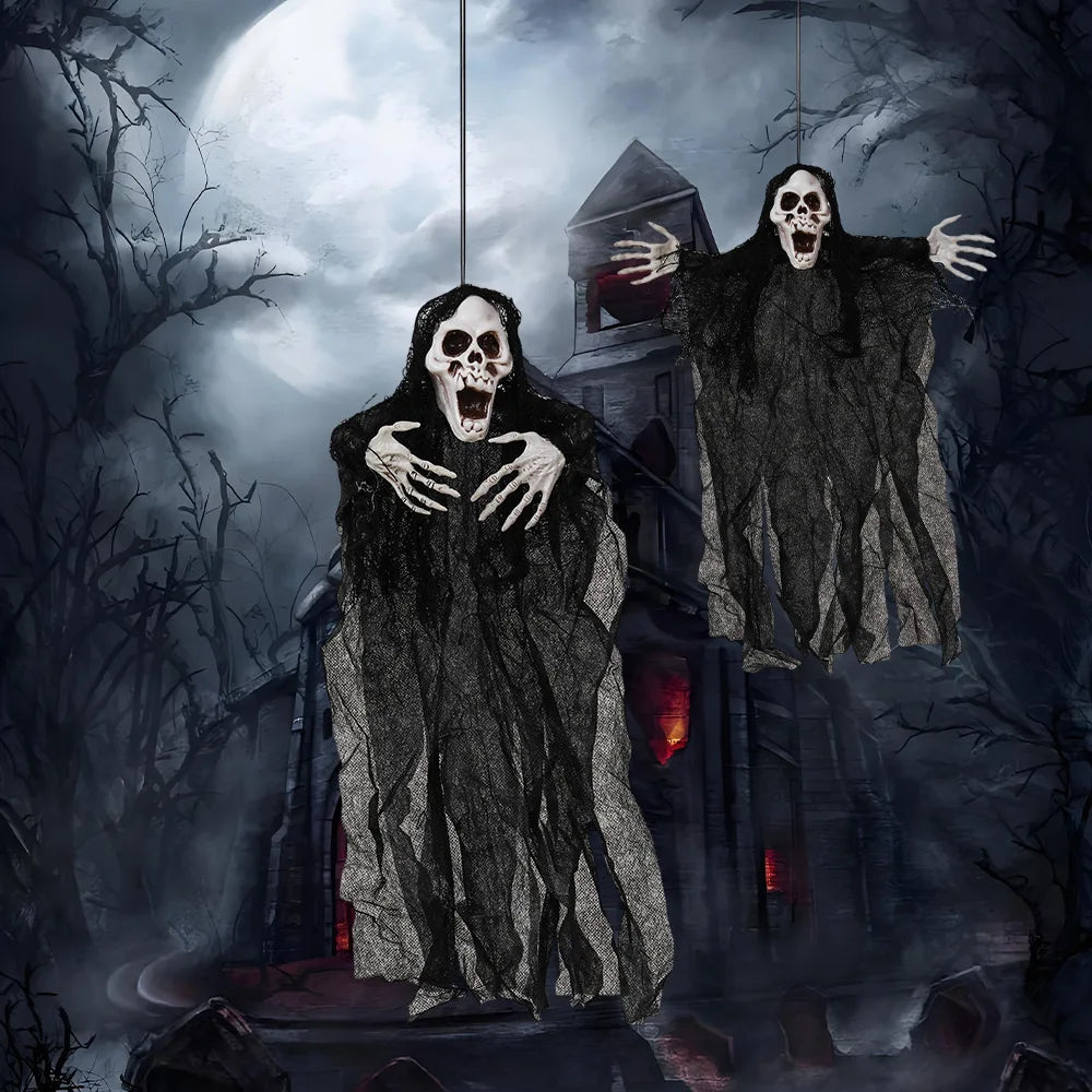 Flying Grim Reaper Ghost for Haunted House & Porch Decor