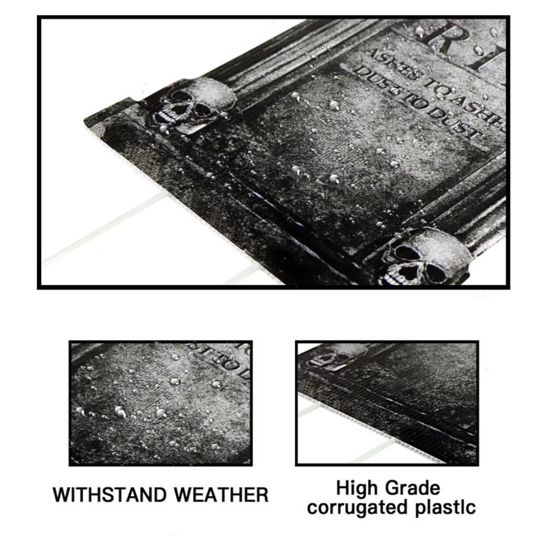 Realistic Foam Graveyard Tombstones | Assorted Spooky Styles for Halloween Yard Decor