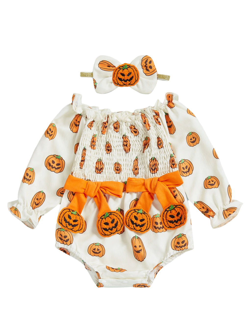 Boo-tiful Baby Ghost Romper & Headband Set - Infant Halloween Costume