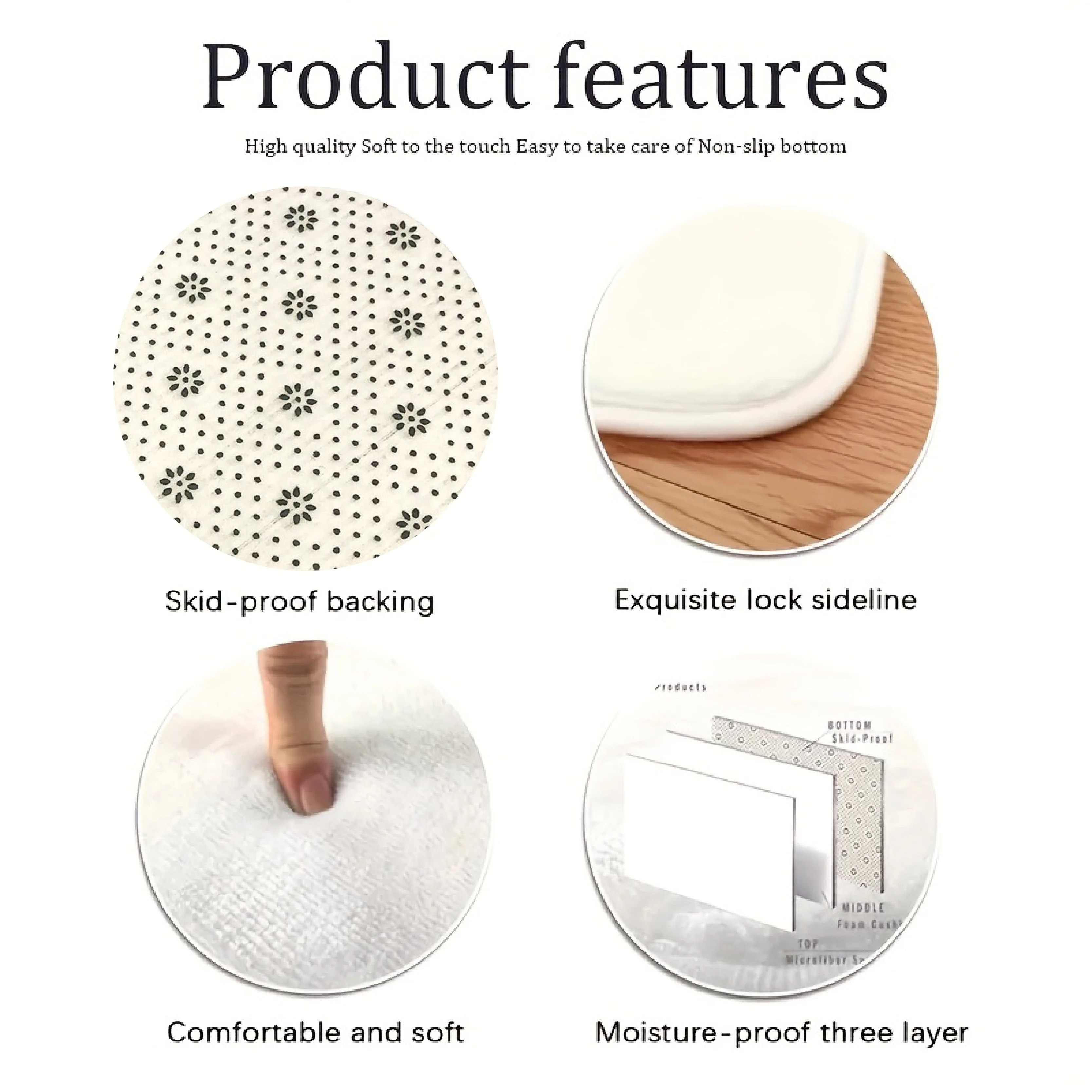 Horror Movie Icons Doormat | Classic Slasher Villains Welcome Mat | Non-Slip, Washable Halloween Decor