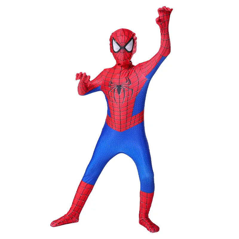 Boys Girls Spiderman Costume Superhero Jumpsuit | Miles Morales Spider-Man Cosplay