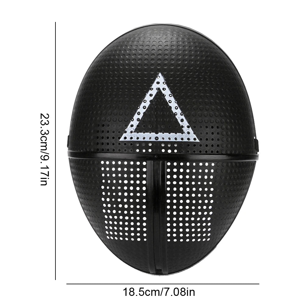 Squid Game Cosplay Masks | Choose Your Role: Front Man or Soldier (Circle, Square, Triangle)