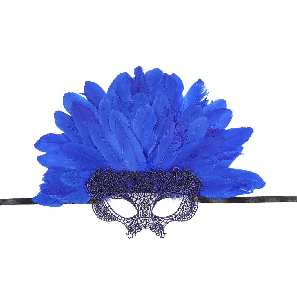 Vibrant Feather Headdress | Showgirl & Masquerade Ball Headpiece | Adult Costume Accessory