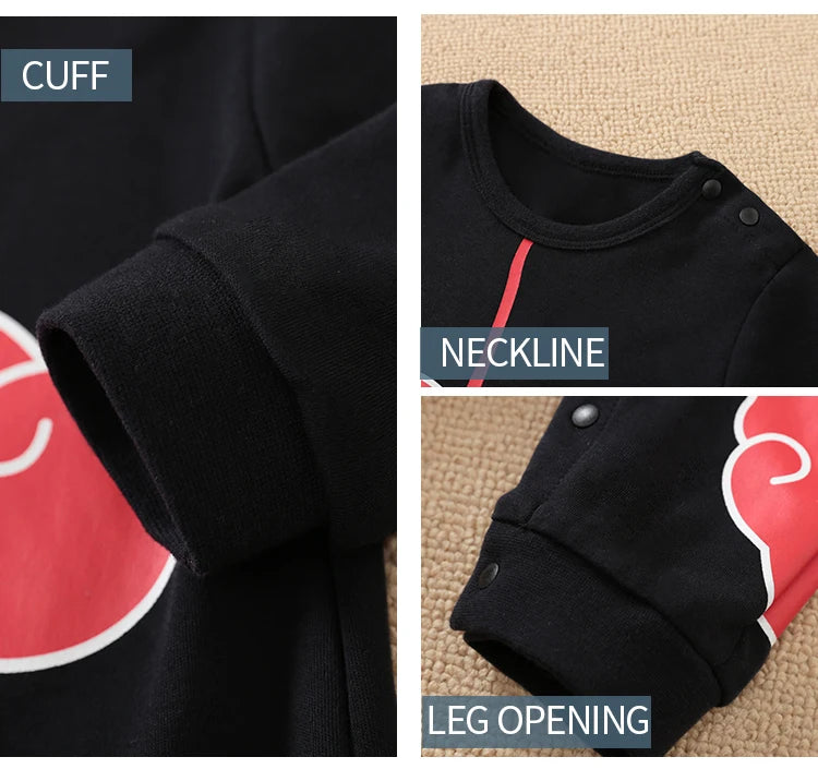 Baby Akatsuki Romper – Naruto Shippuden Anime Infant Costume