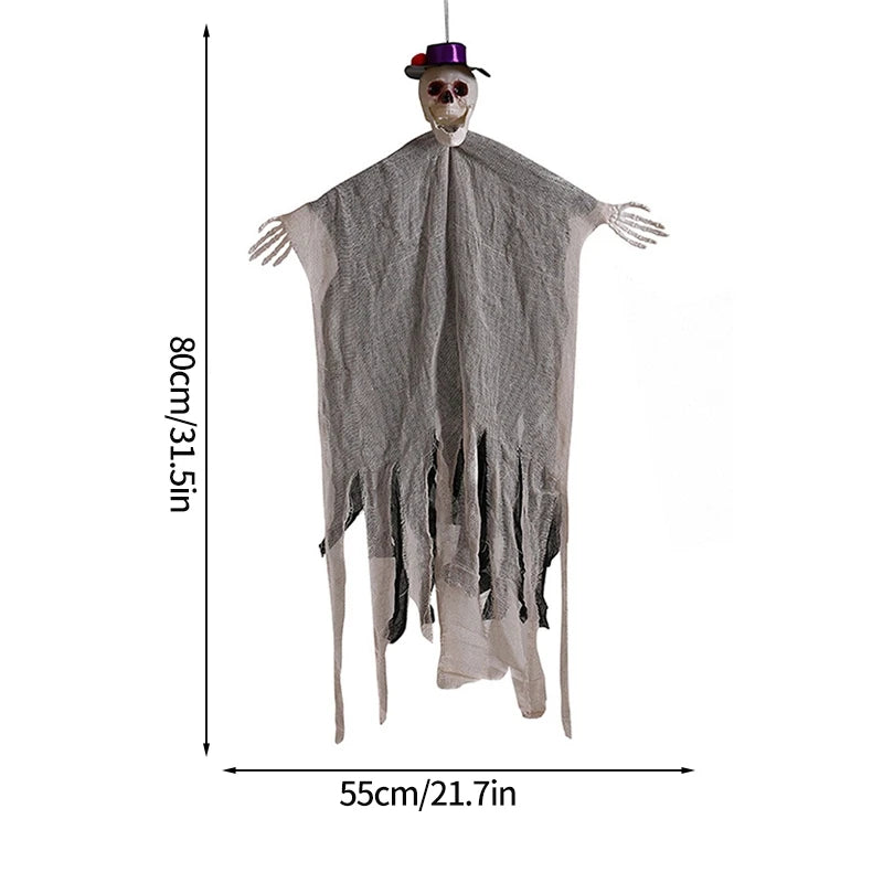 Light-Up Hanging Grim Reaper with Posable Arms