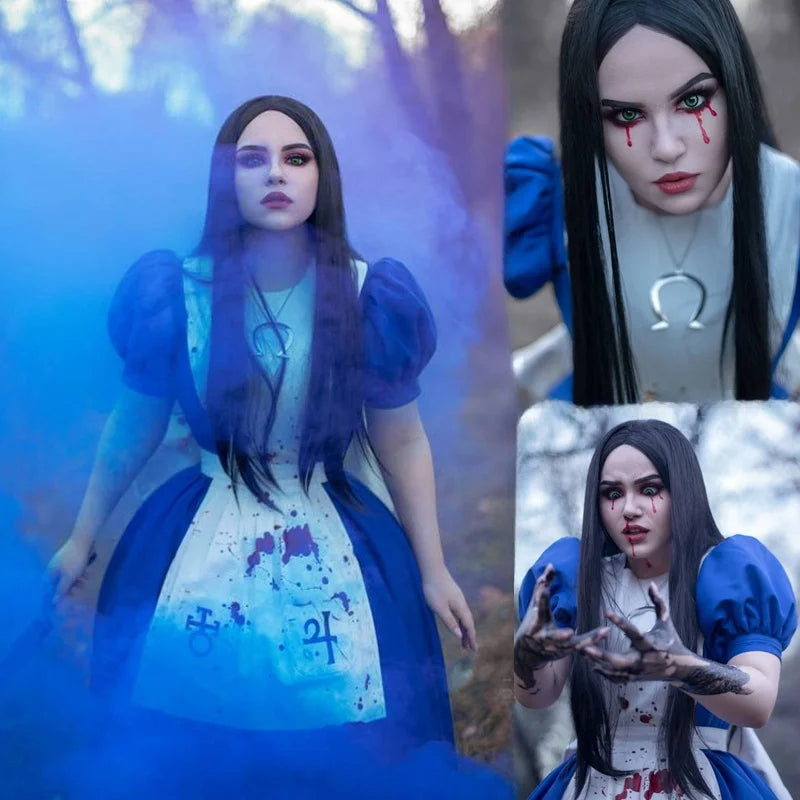 Anime Alice Princess Dress Maid Apron Dress Game Madness Returns |  Alice Cosplay Costume | Halloween Party