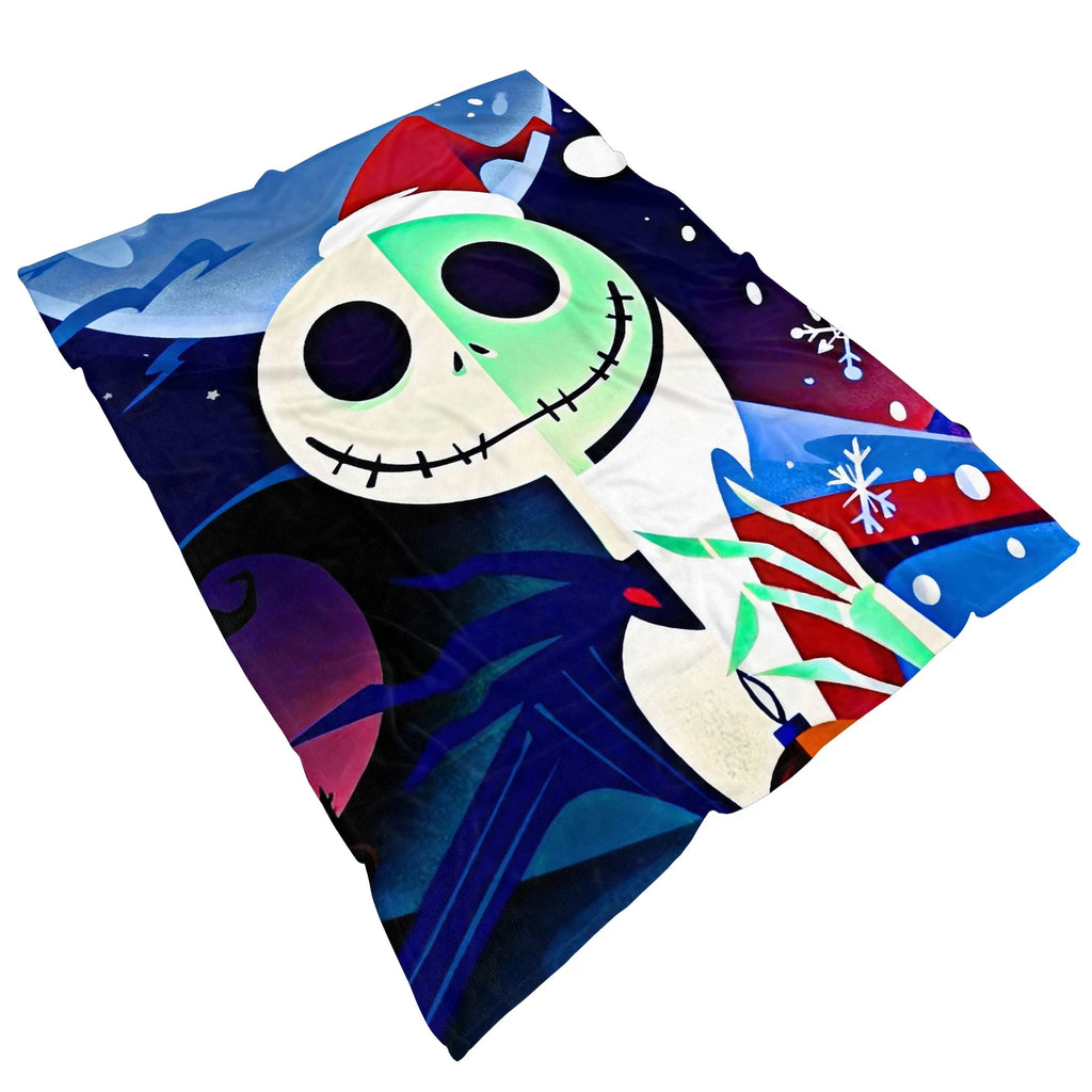 Pumpkin King 'Nightmare' Fleece Blanket | Jack Skellington Plush Throw