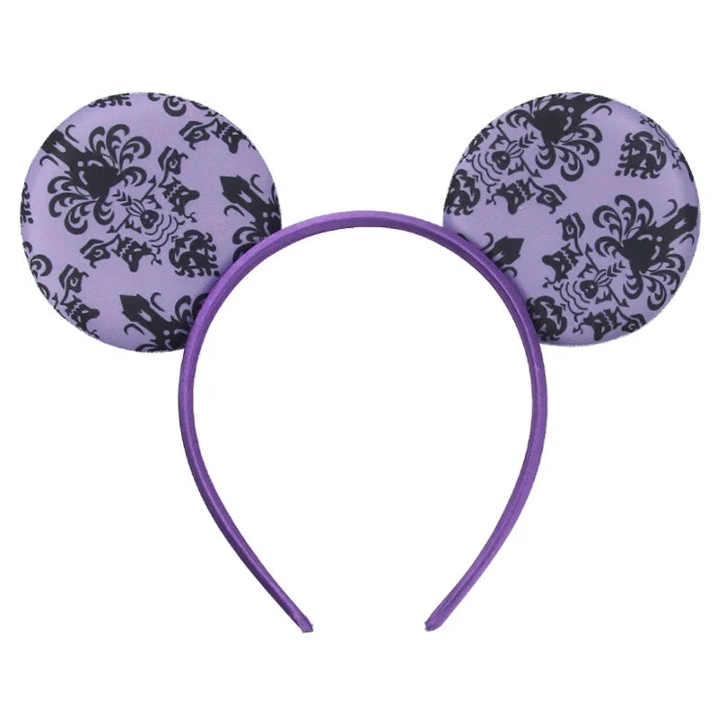 Halloween Mouse Ears Headband | Spooky Theme Park Style Assortment (Bat, Witch, Pumpkin) | Cute Halloween Accessories