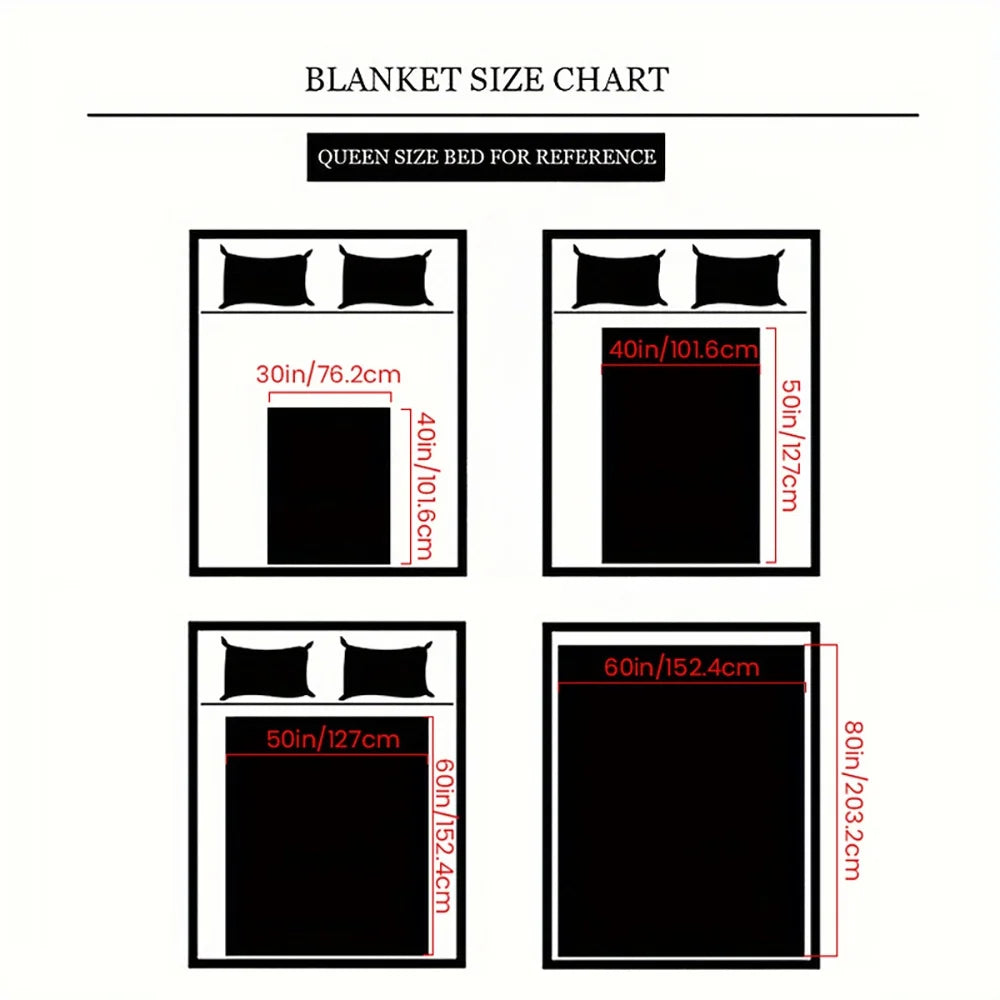 Soft and Plush Fall Blanket with Pumpkin and Maple Leaf Design, Warm and Cozy All Season Blanket