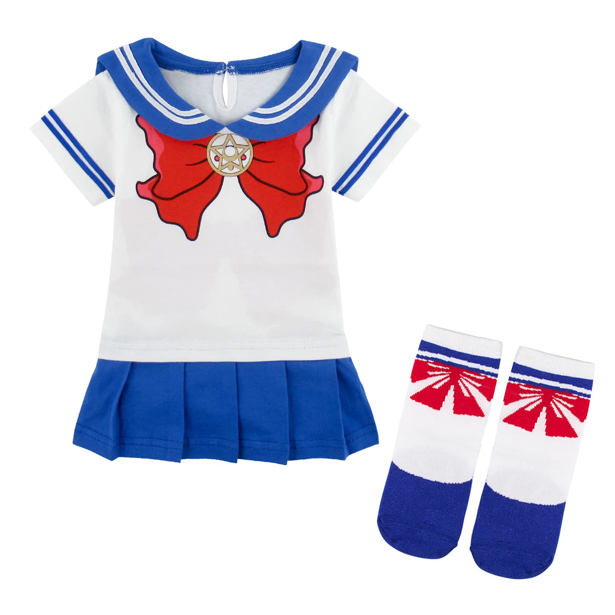 Baby Girls Sailor Moon Cosplay Bodysuit – Infant Anime Costume bodysuit Dress