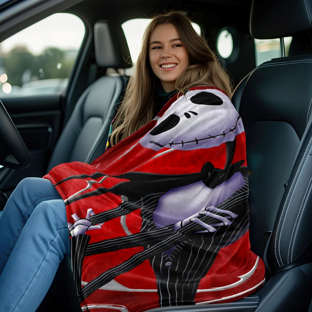 Pumpkin King 'Nightmare' Fleece Blanket | Jack Skellington Plush Throw