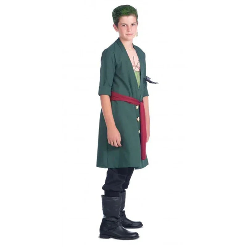 Kids Anime Luffy or Roronoa Zoro Cosplay | Kids Halloween Costume