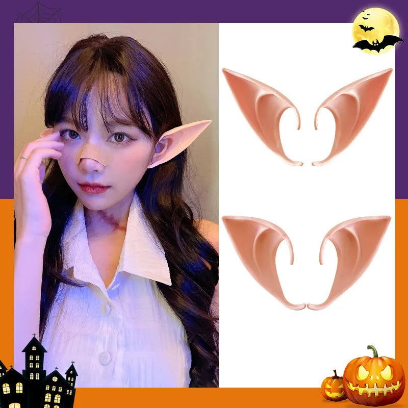 Soft Latex Elf Ears (1 Pair) | Fairy &  Pixie Prosthetic Ears for Halloween Cosplay
