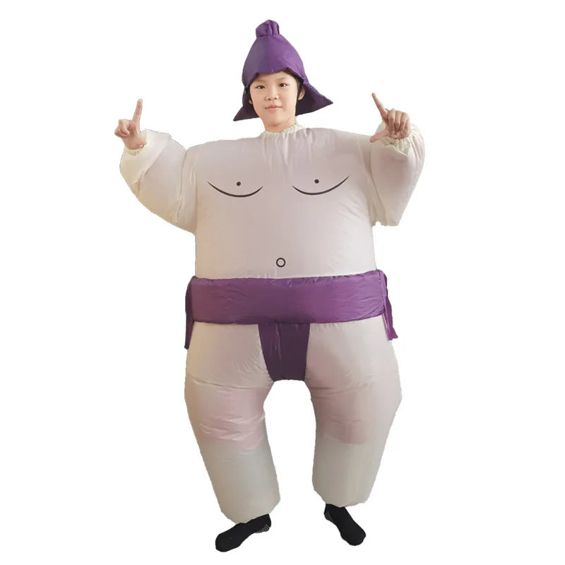 Inflatable Sumo Wrestler Costume | Funny Blow-Up Suit (Adult & Child Sizes Available)