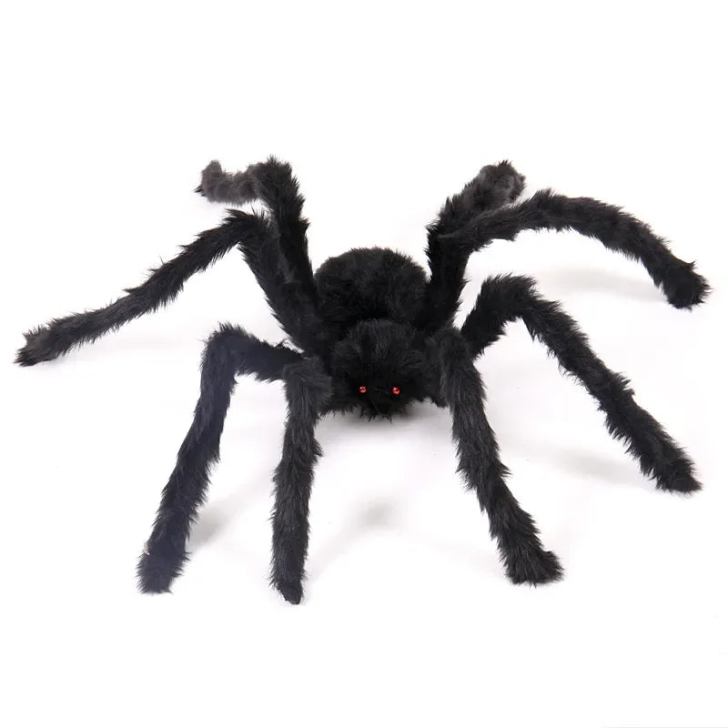 Giant Halloween Spider Decoration | Posable Hairy Spider Prop for Haunted House | Halloween Decor (Available up to 200cm!)