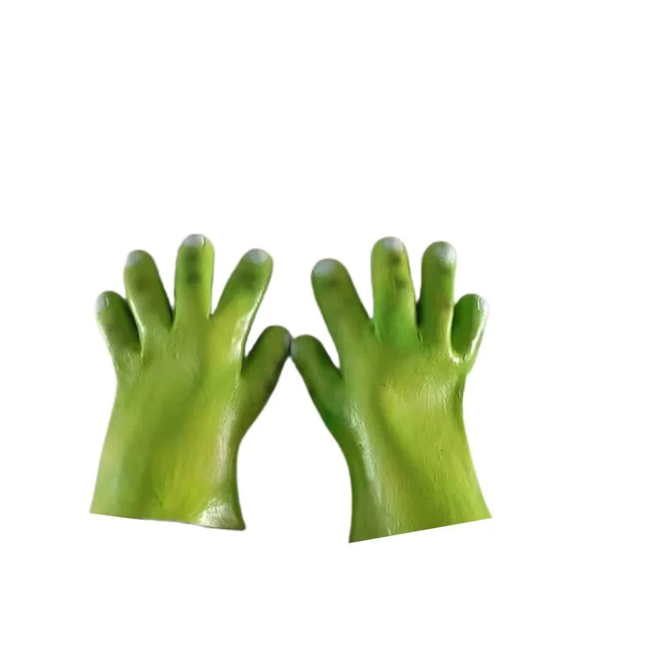 Iconic Green Shrek Ogre Full Head Mask | Funny & Scary Silicone Meme Costume (Adult)