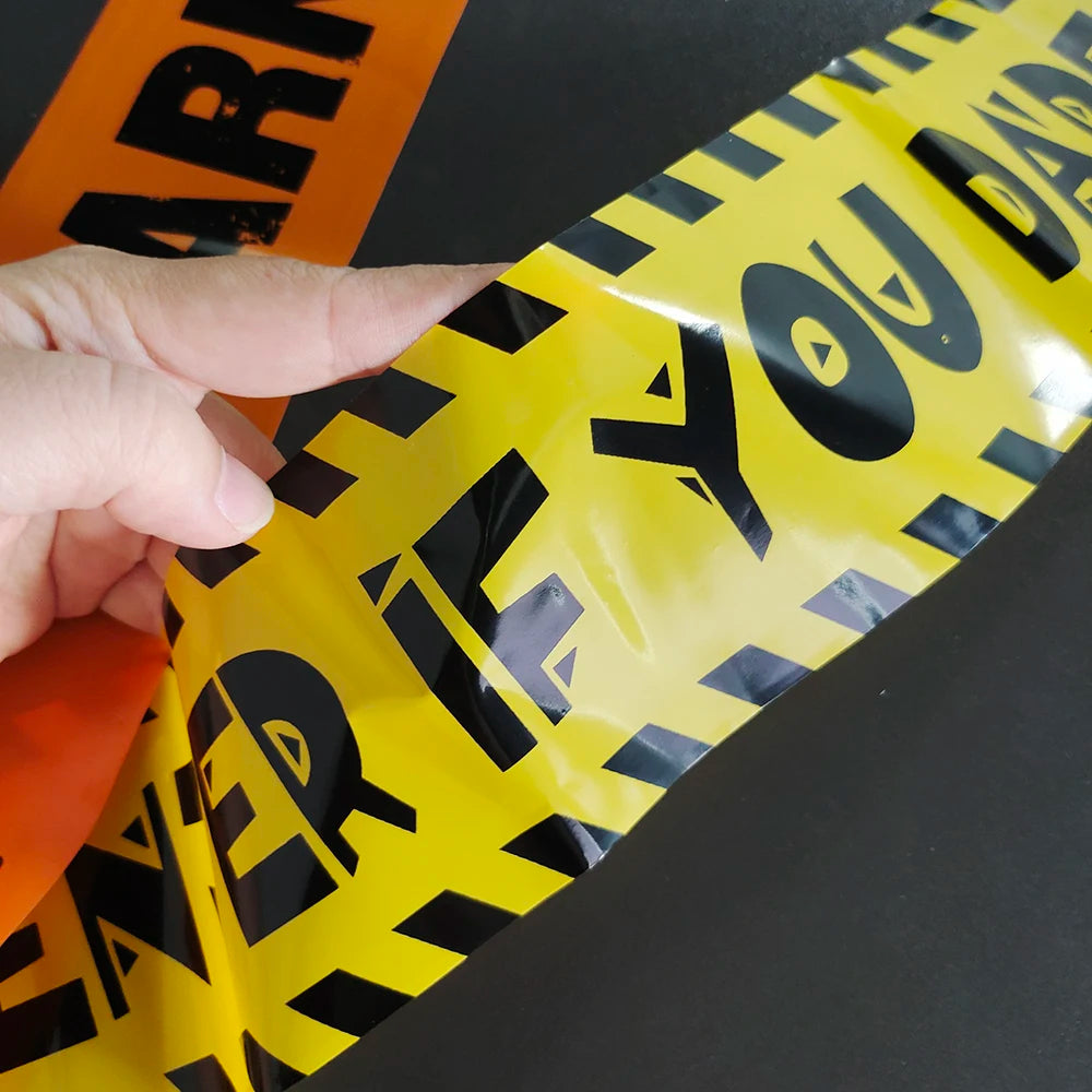 Halloween Caution Tape: Spooky "Enter If You Dare" Decoration