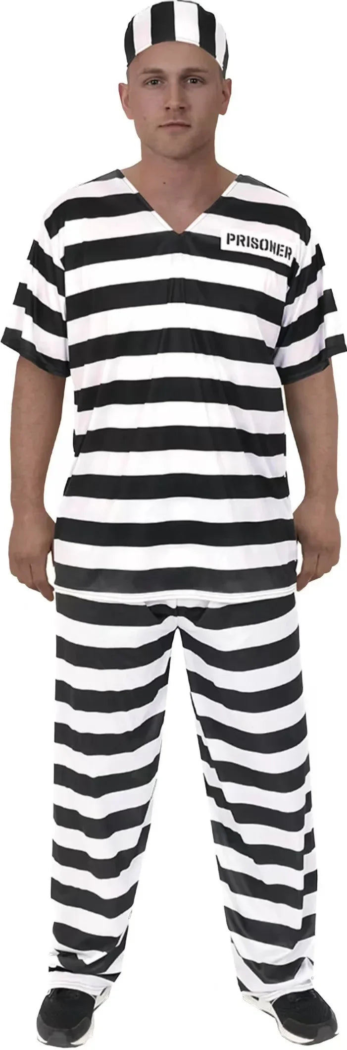 Costume Orange Prisoner Jumpsuit Jailbird Outfit for Halloween